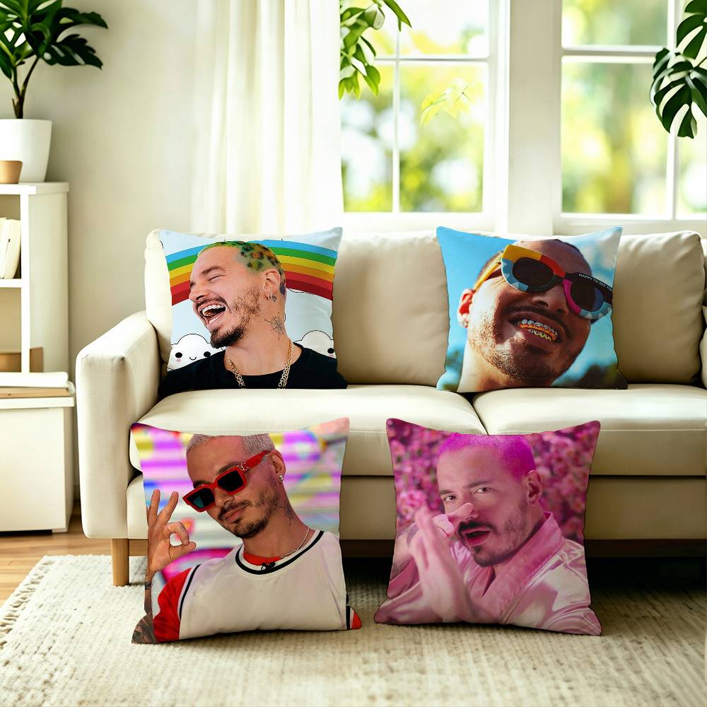 Hot Home Of Textiles - Hot Singer J B-Balvin Kissenbezug, quadratisch,