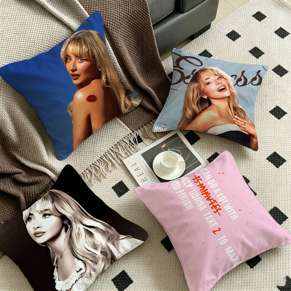 Hot Home Of Textiles - HOt Singer S-Sabrina Carpenter Personalisierter Bildtext,