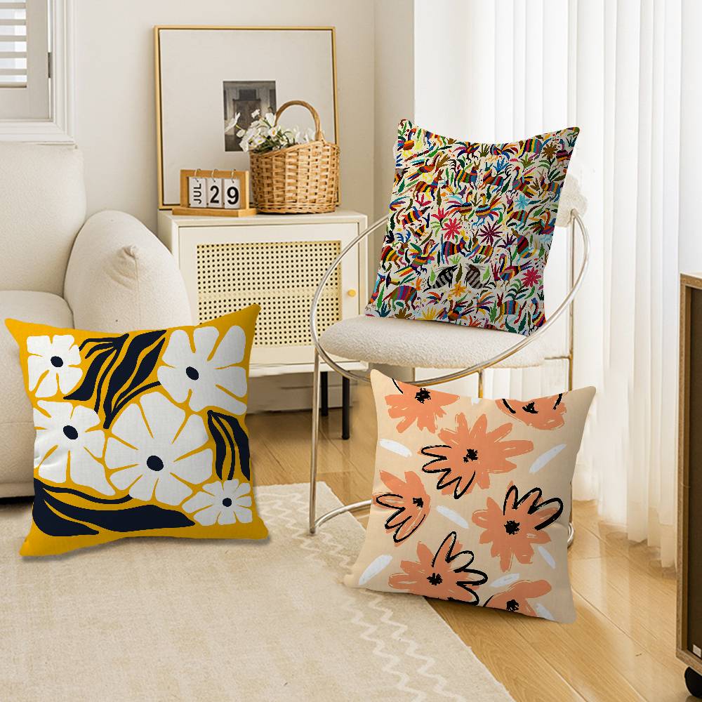 Abstrakter Blumenmarkt Kissenb – Home Textiles Market Bewertung und Preis
