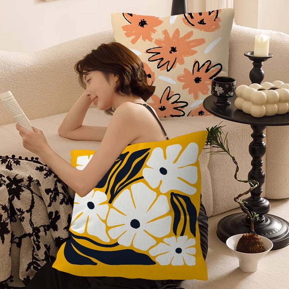 Abstrakter Blumenmarkt Kissenb – Home Textiles Market Bewertung und Preis