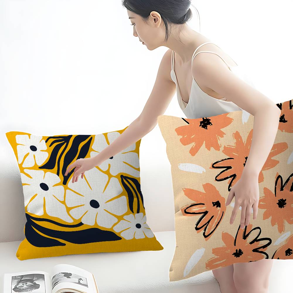 Abstrakter Blumenmarkt Kissenb – Home Textiles Market Bewertung und Preis