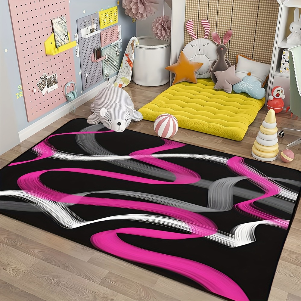 Geometrisch gestreifter Teppic – Hot Home Of Textiles Bewertung und Preis