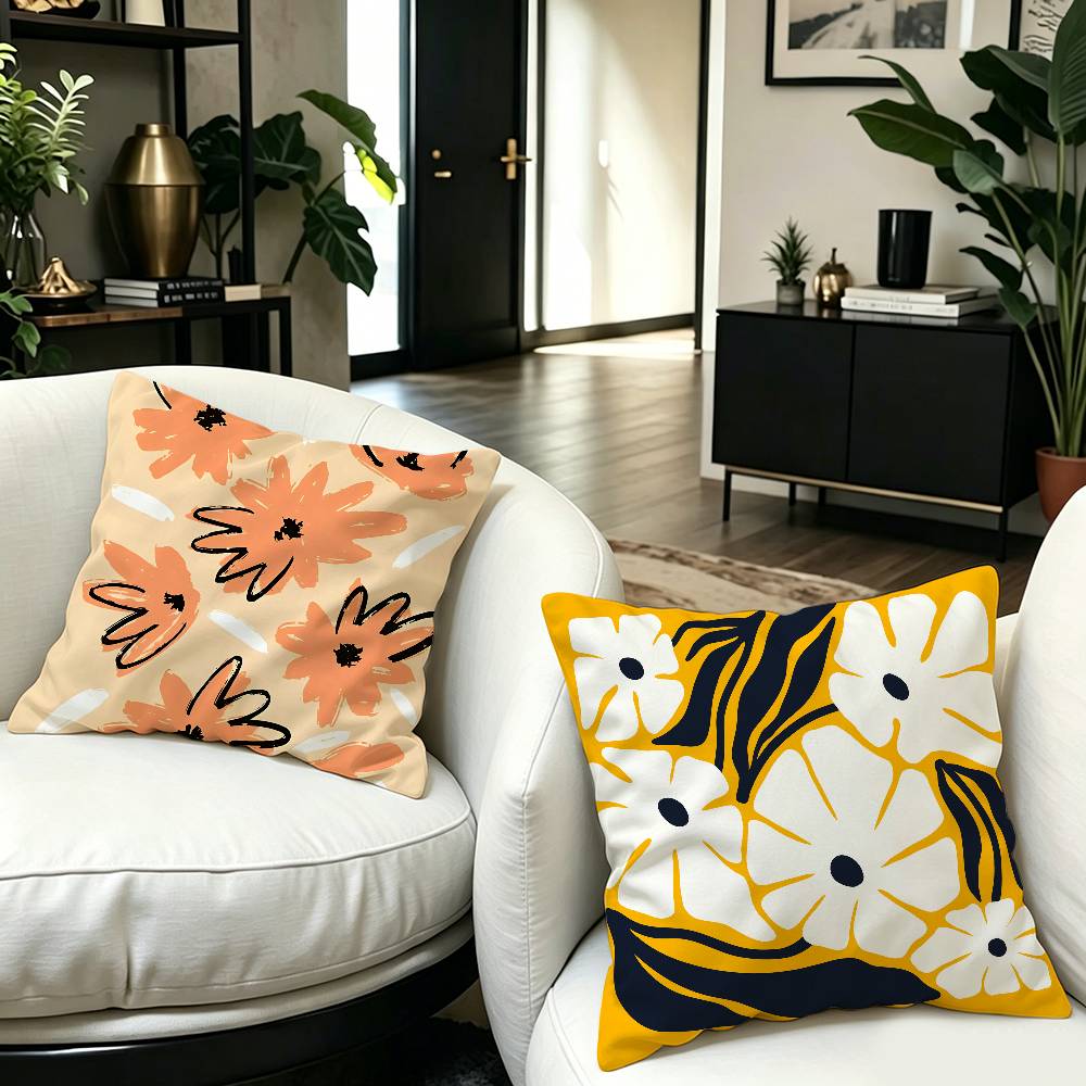 Abstrakter Blumenmarkt Kissenb – Home Textiles Market Bewertung und Preis