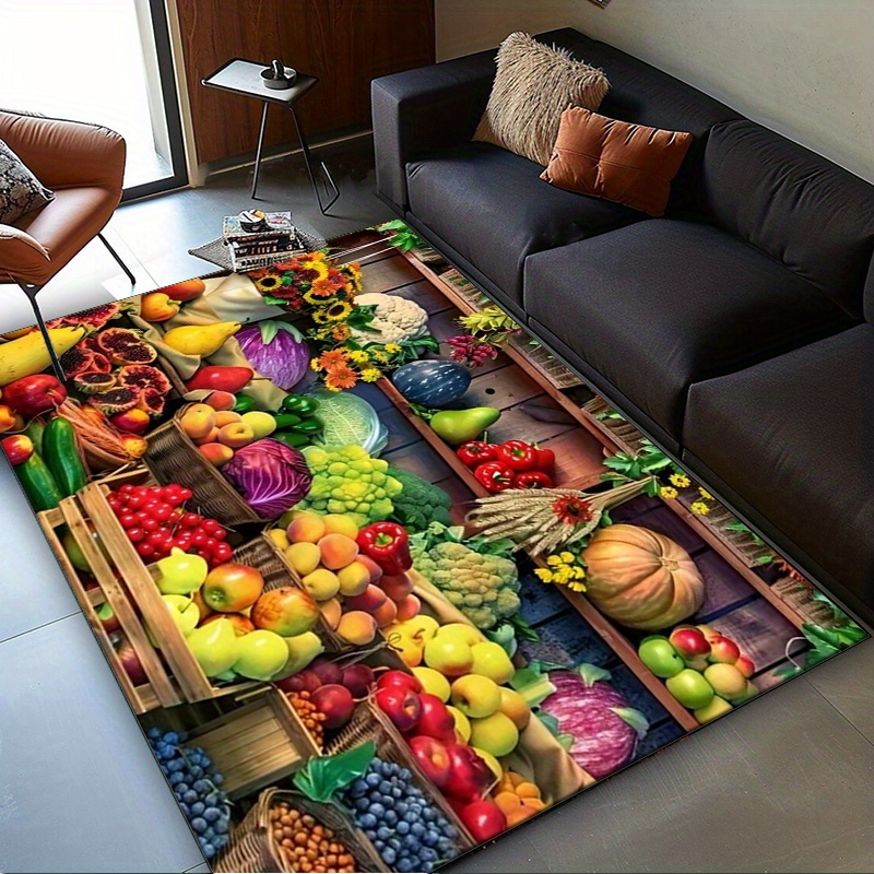 Lebhafter Fruchtmarktteppich f – Home Textiles Market Bewertung und Preis